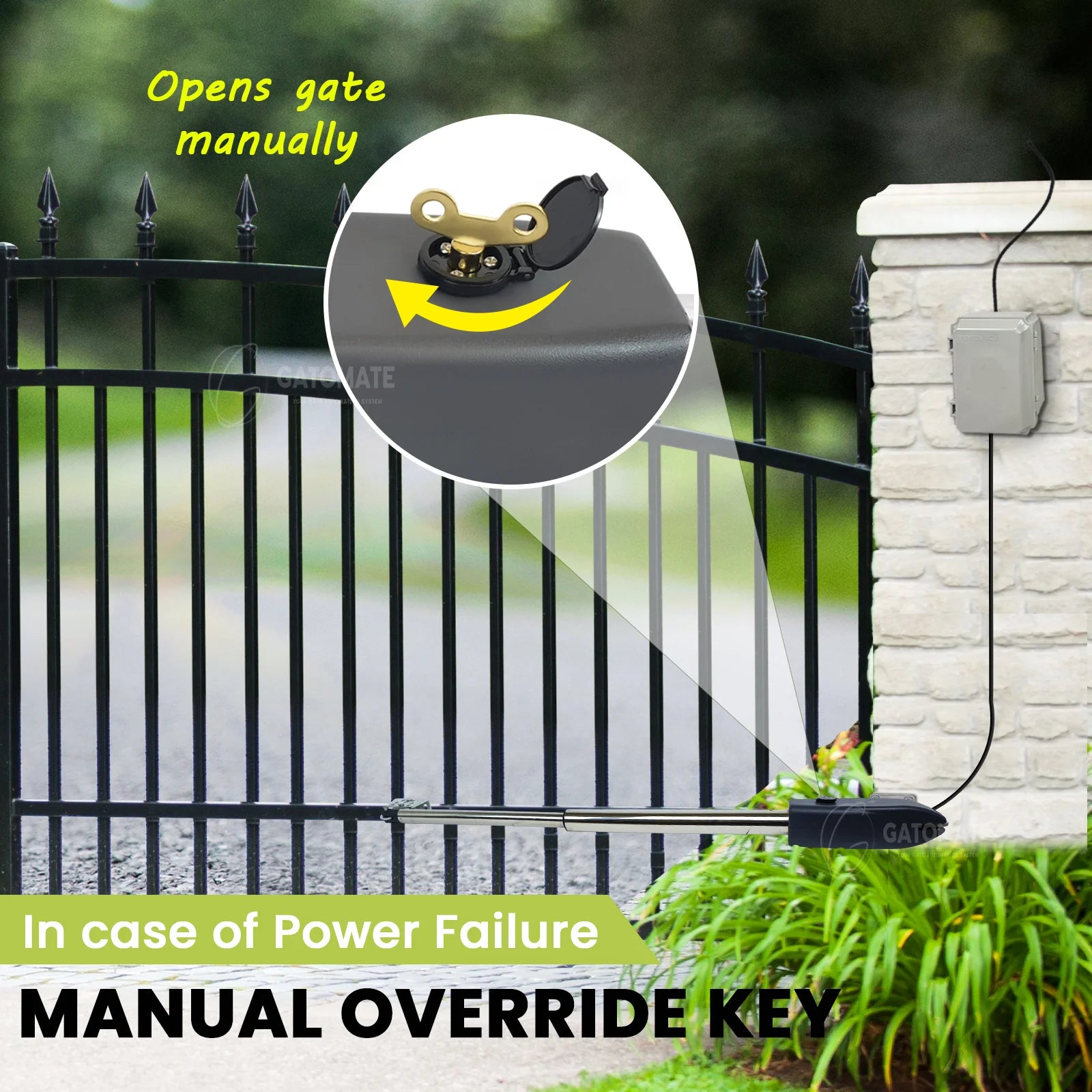 Manual-Override-Key-in-case-power-faliure,house gate,electric gates