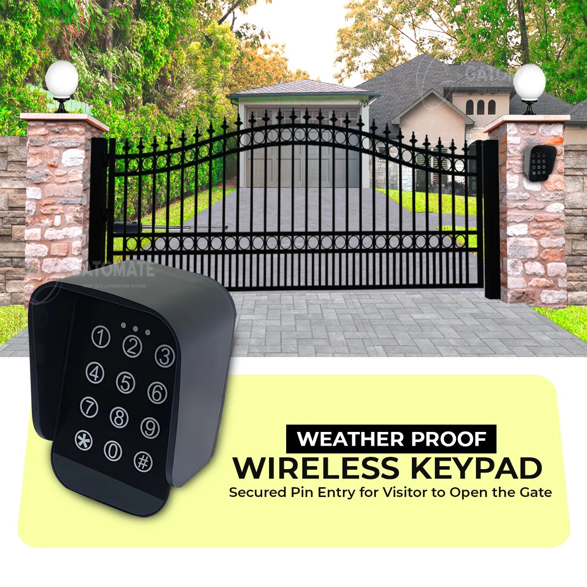 Weather-Proof-Wireless-Keypad-Gatomate