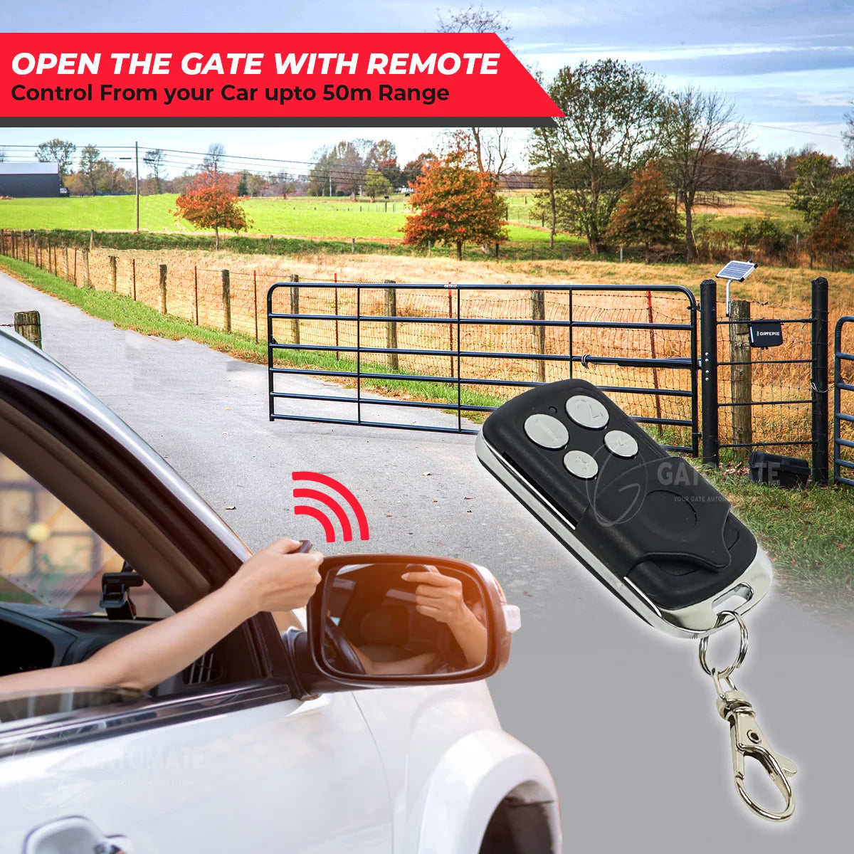 open-gate-with-Remote-feature,swing gates melbourne , gate remote replacement

